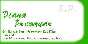 diana premauer business card